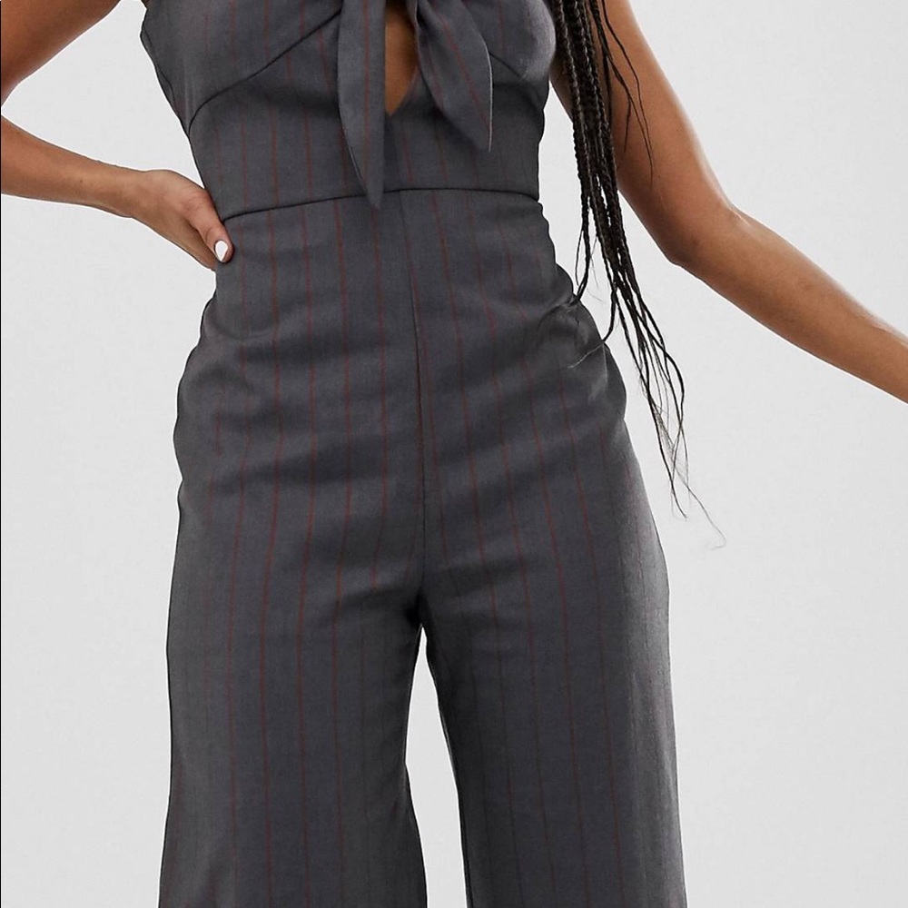NWOT-Wild Honey Tie Front Jumpsuit